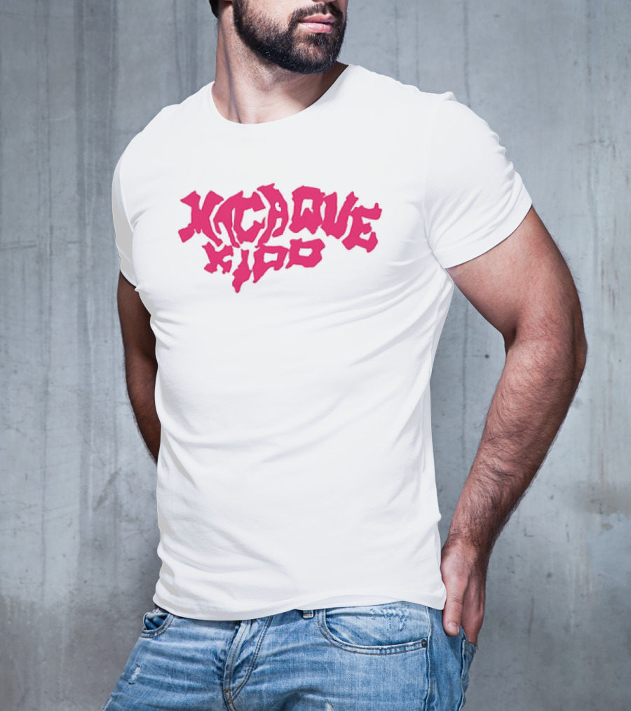 Macaque Kido Bold Pink Text T-Shirt
