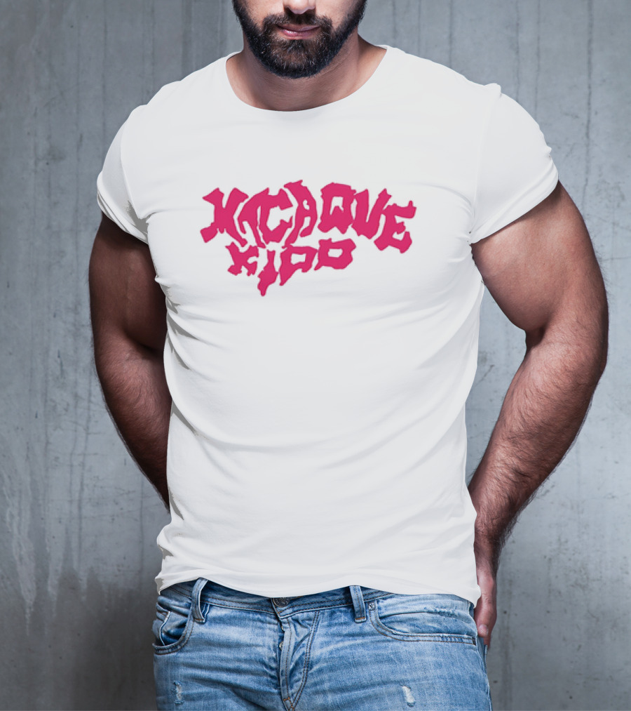 Macaque Kido Bold Pink Text T-Shirt