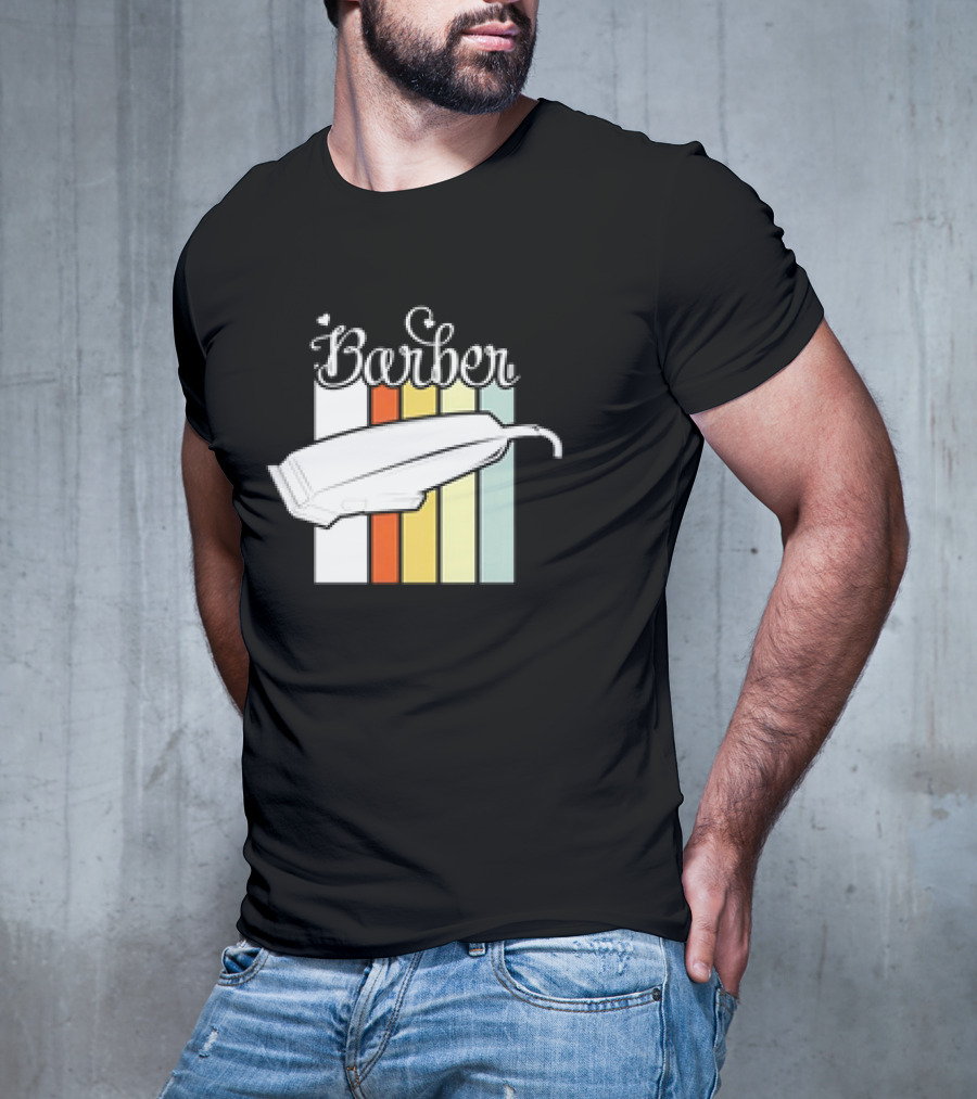 Barber Clippers Retro T-Shirt