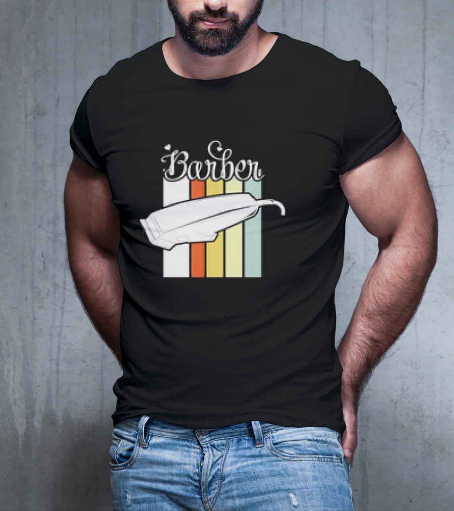 Barber Clippers Retro T-Shirt