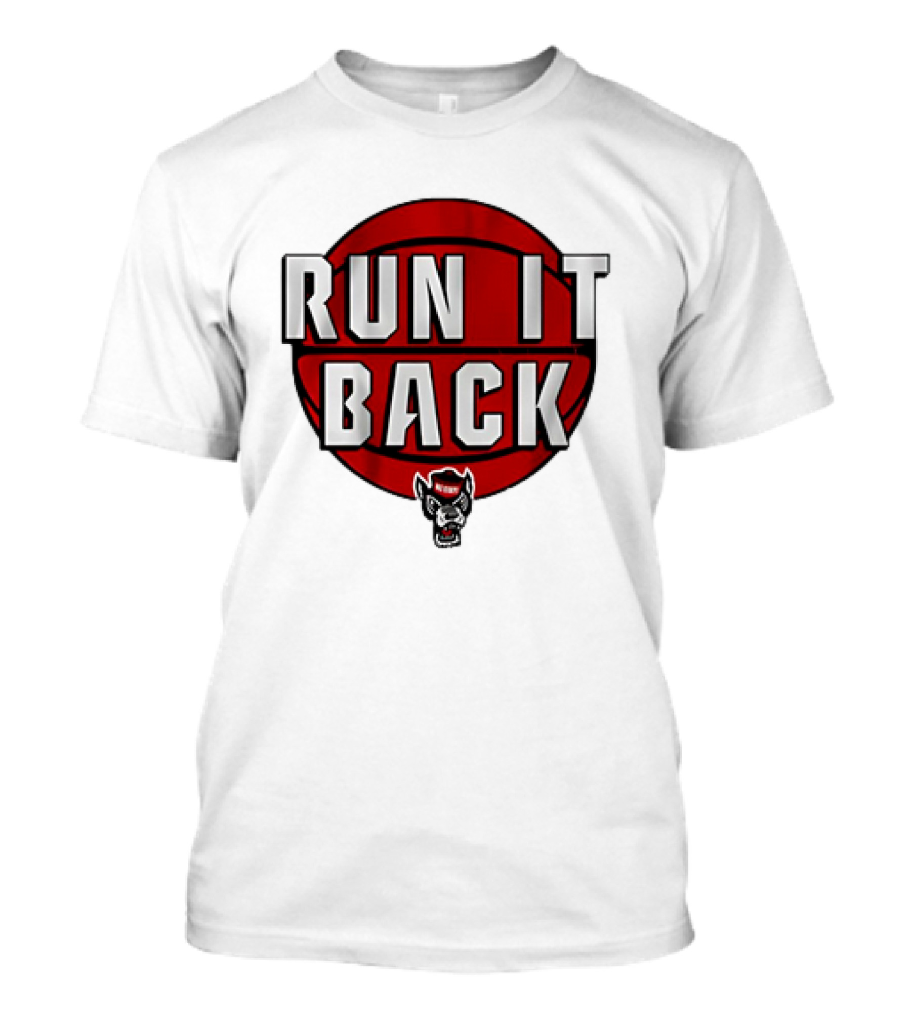 NC State Wolfpack Basketball Run It Back Red Basketball T-Shirt