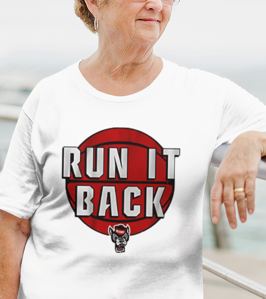 NC State Wolfpack Basketball Run It Back Red Basketball T-Shirt