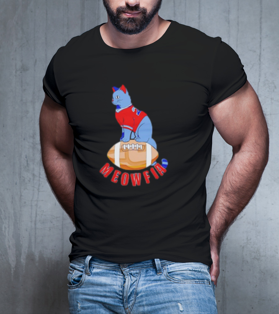 Buffalo Bills Meowfia Cat Football 24 Season T-Shirt