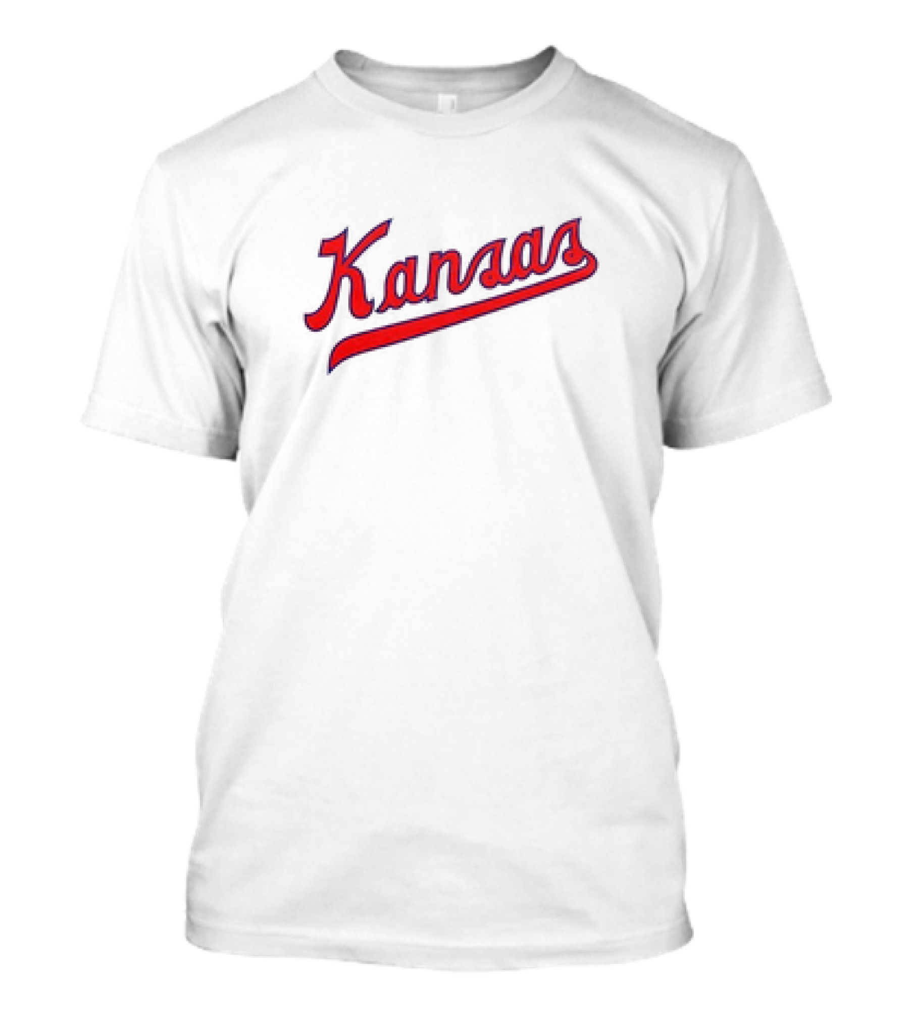 Kansas Jayhawks Red Script T-Shirt