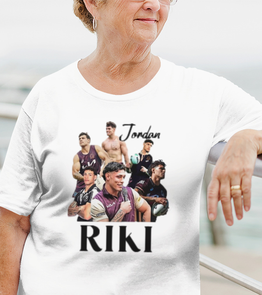 Jordan Riki Collage Football Images T-Shirt