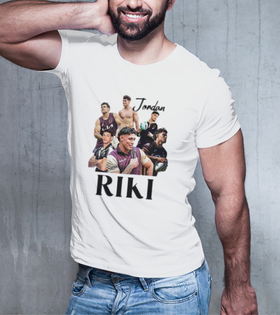Jordan Riki Collage Football Images T-Shirt