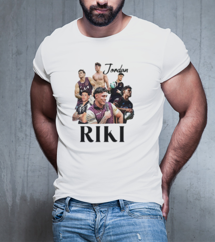Jordan Riki Collage Football Images T-Shirt