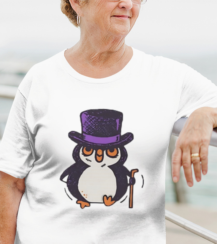 Penguin In A Top Hat With A Cane The Penguin T-Shirt