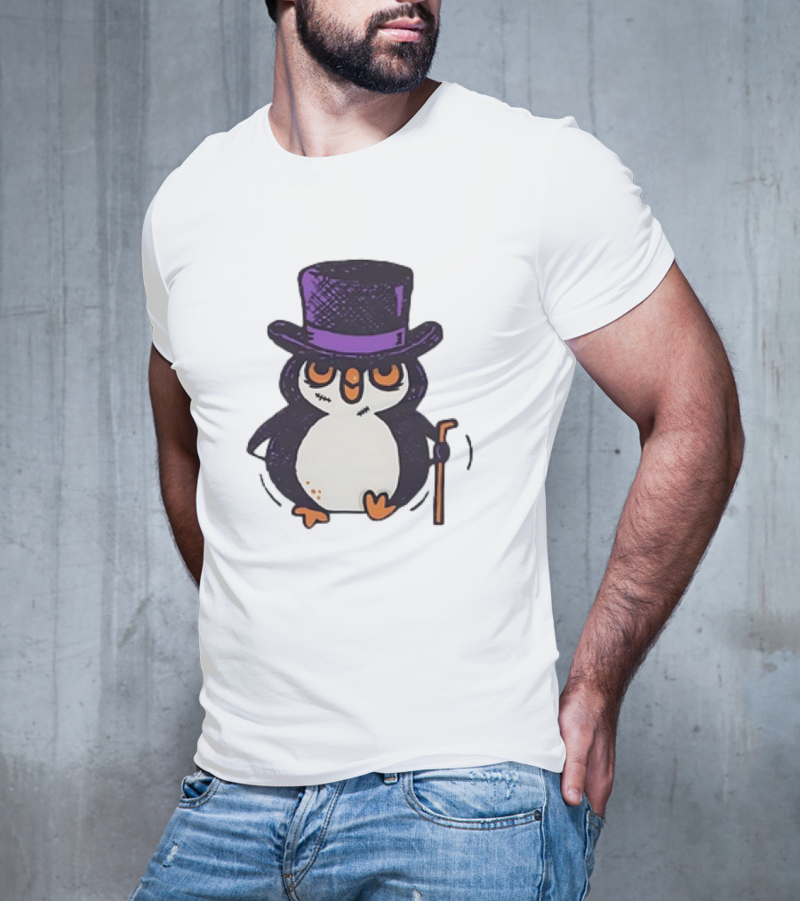 Penguin In A Top Hat With A Cane The Penguin T-Shirt