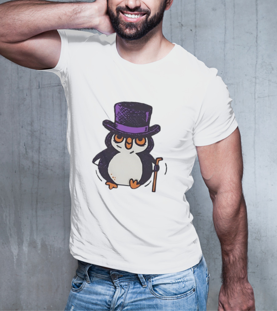 Penguin In A Top Hat With A Cane The Penguin T-Shirt