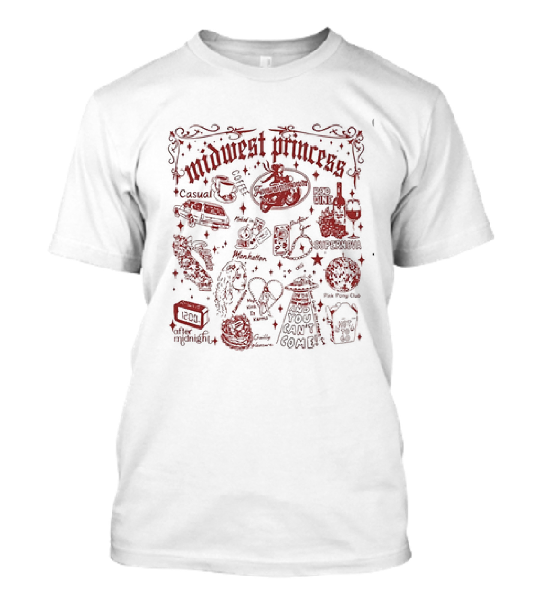 Midwest Princess Y2K Rodeo Line Copenhagen Pink Pony Club Manhattan After Midnight T-Shirt