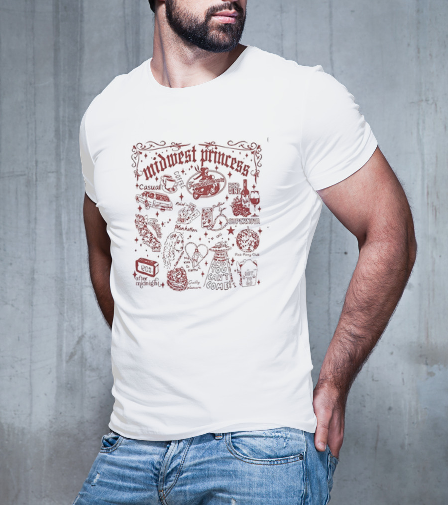 Midwest Princess Y2K Rodeo Line Copenhagen Pink Pony Club Manhattan After Midnight T-Shirt