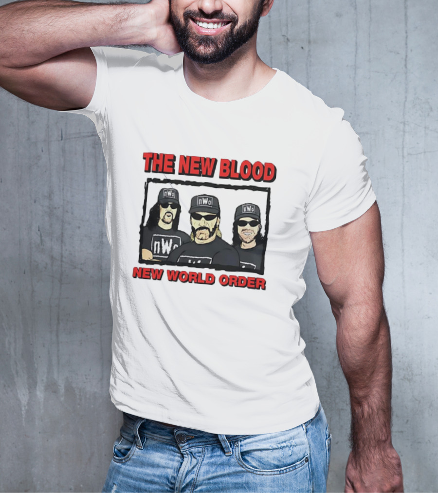 The New Blood NWo New World Order Group Homage T-Shirt