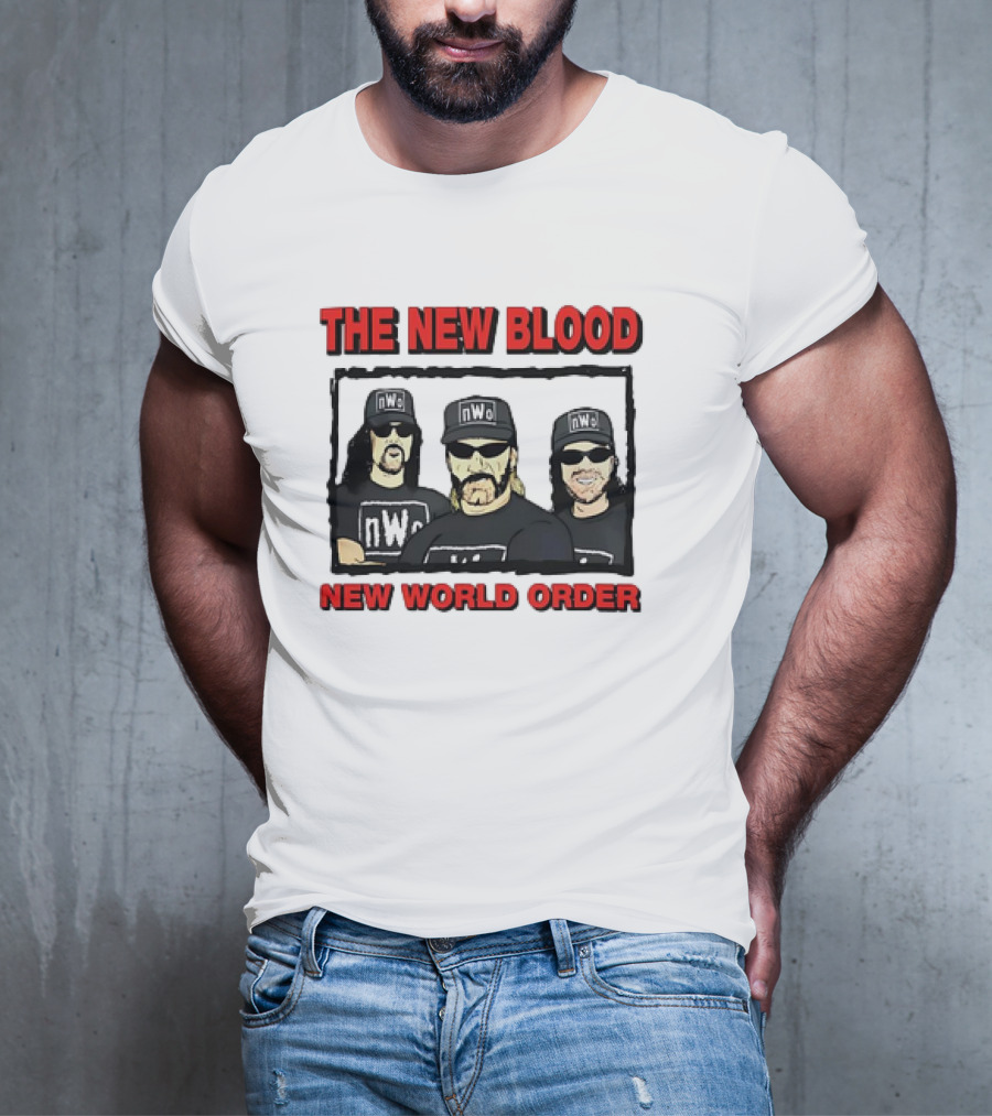 The New Blood NWo New World Order Group Homage T-Shirt