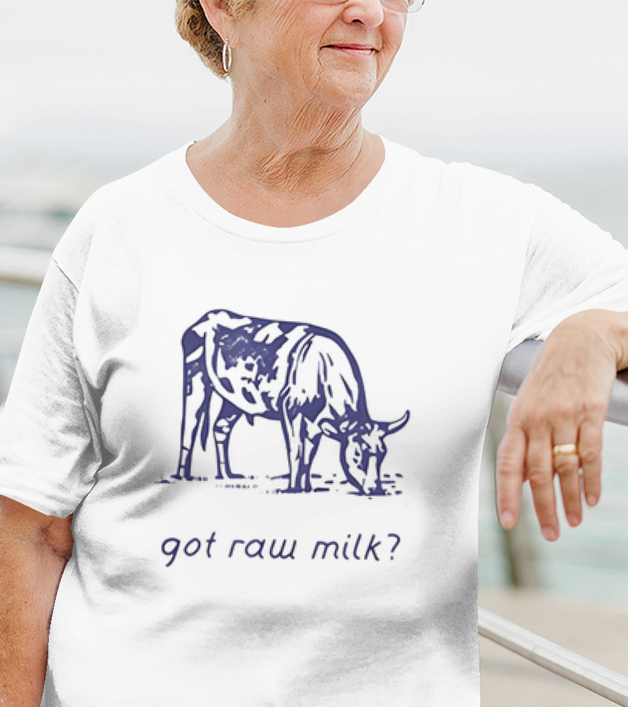 Got Raw Milk? Cow Illustration Turning Point USA T-Shirt