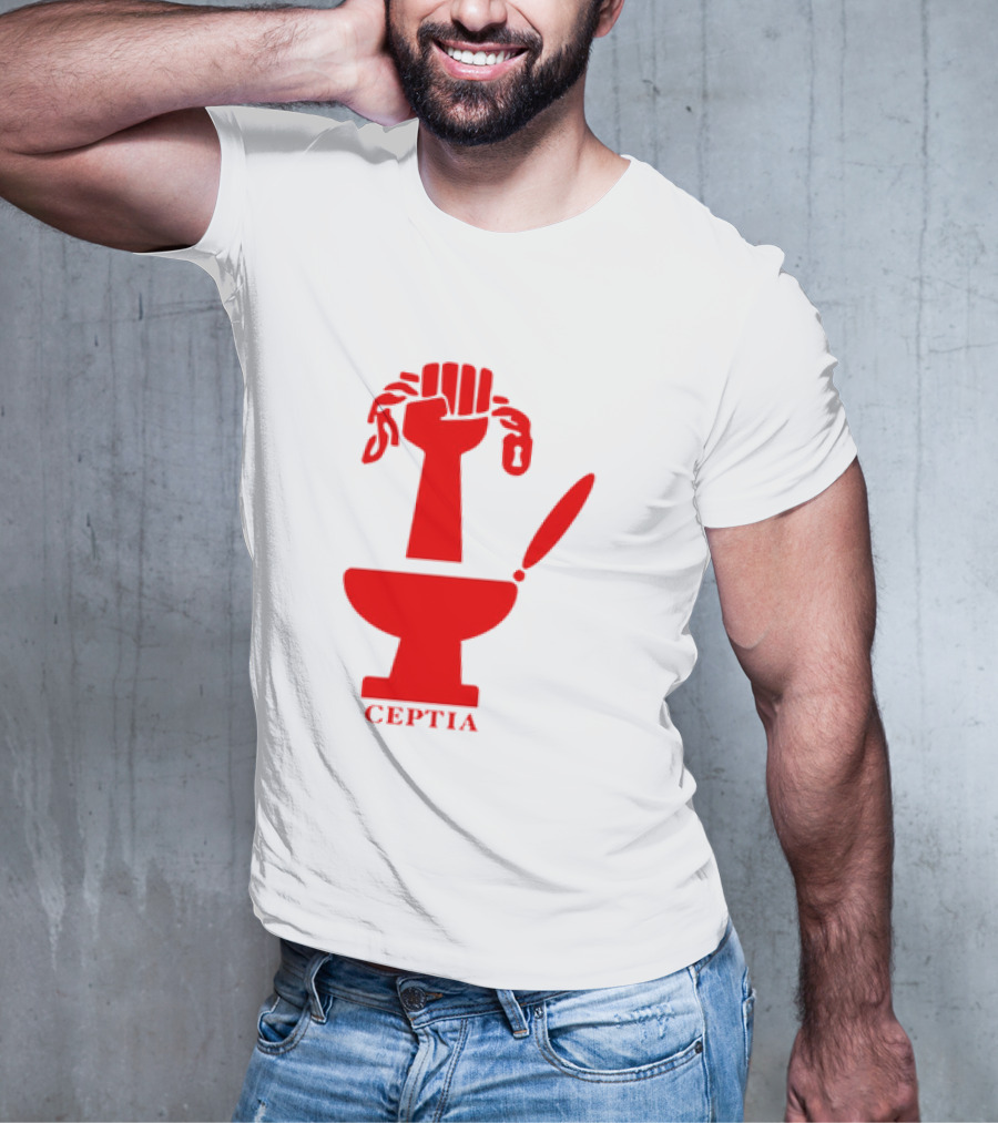CEPTIA Committee To End Pay Toilets In America Red Fist And Toilet T-Shirt