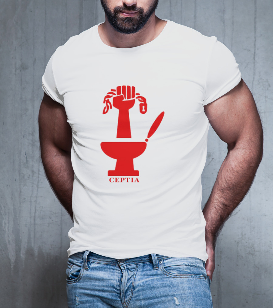 CEPTIA Committee To End Pay Toilets In America Red Fist And Toilet T-Shirt