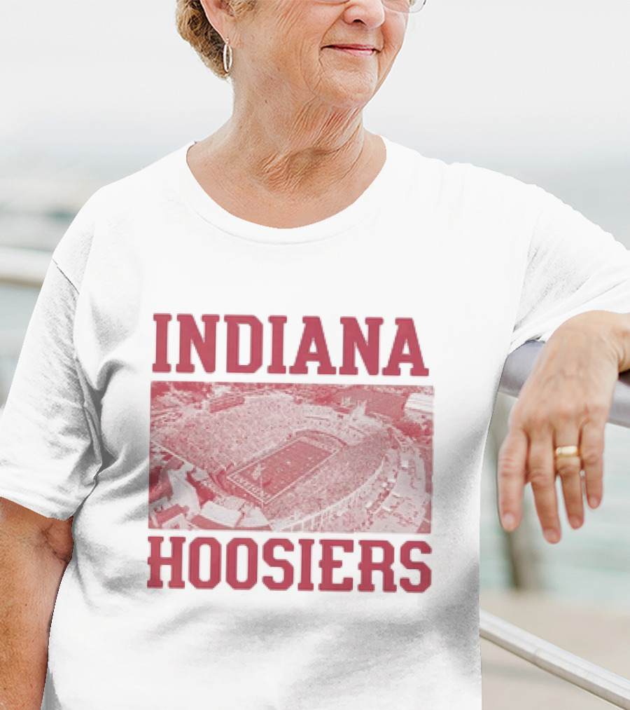 Indiana Hoosiers Stadium Aerial View T-Shirt