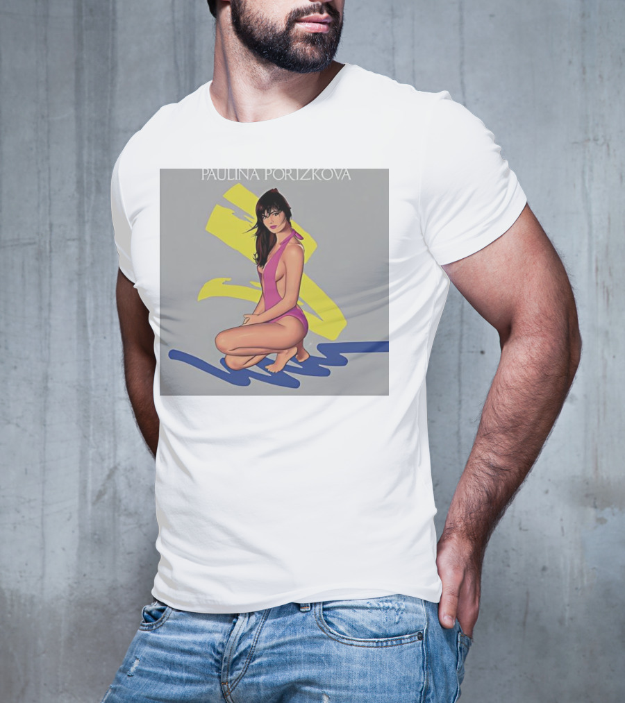 PAULINA PORIZKOVA CLASSIC Colorful Illustration On Gray Background T-Shirt