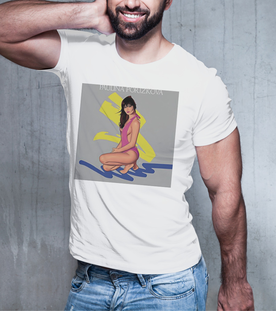 PAULINA PORIZKOVA CLASSIC Colorful Illustration On Gray Background T-Shirt