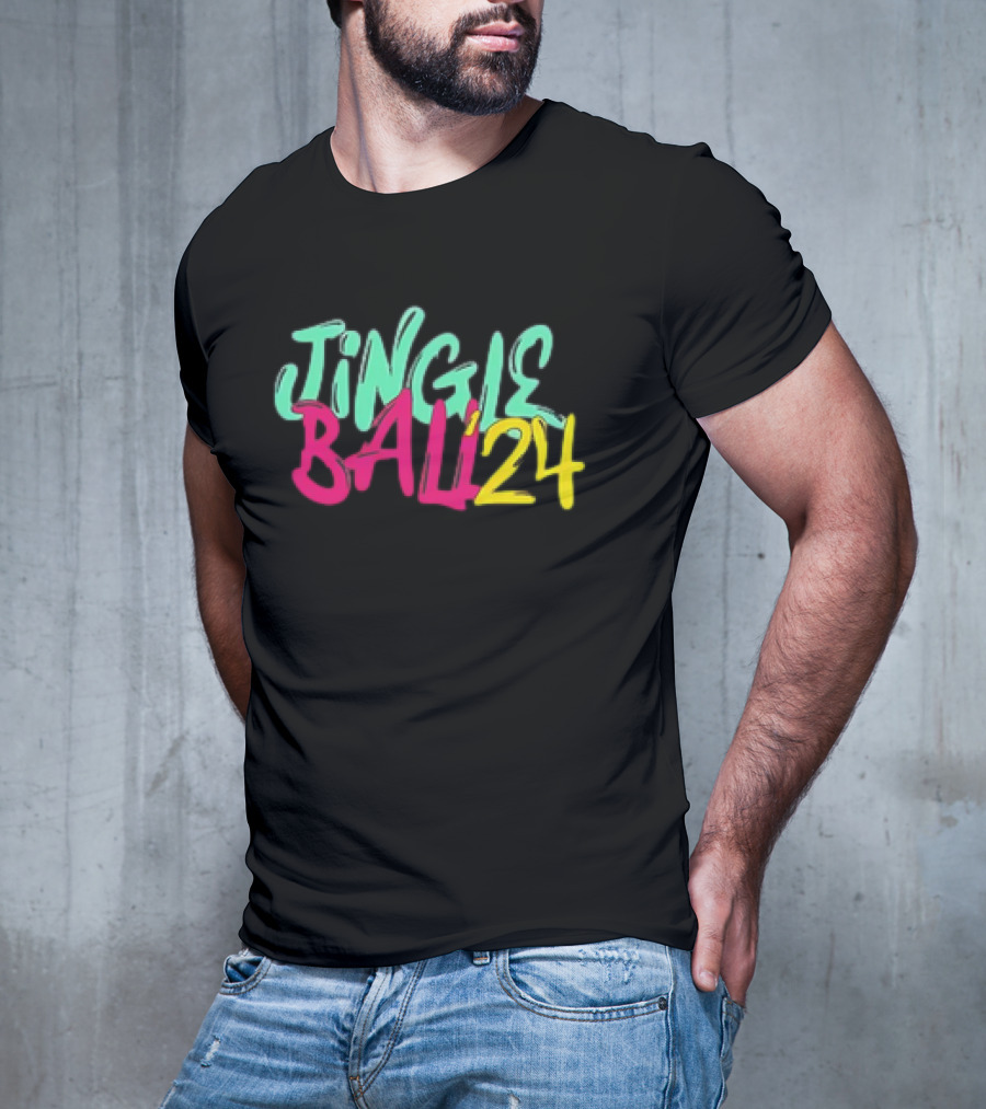 Jingle Ball 24 Colorful Typography T-Shirt