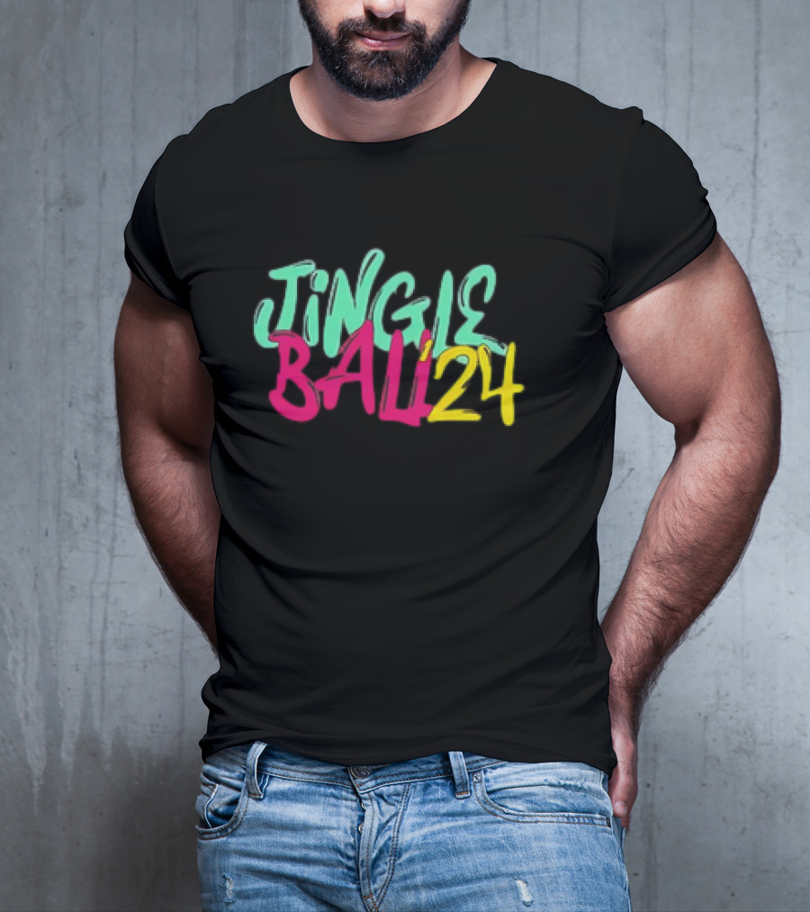 Jingle Ball 24 Colorful Typography T-Shirt