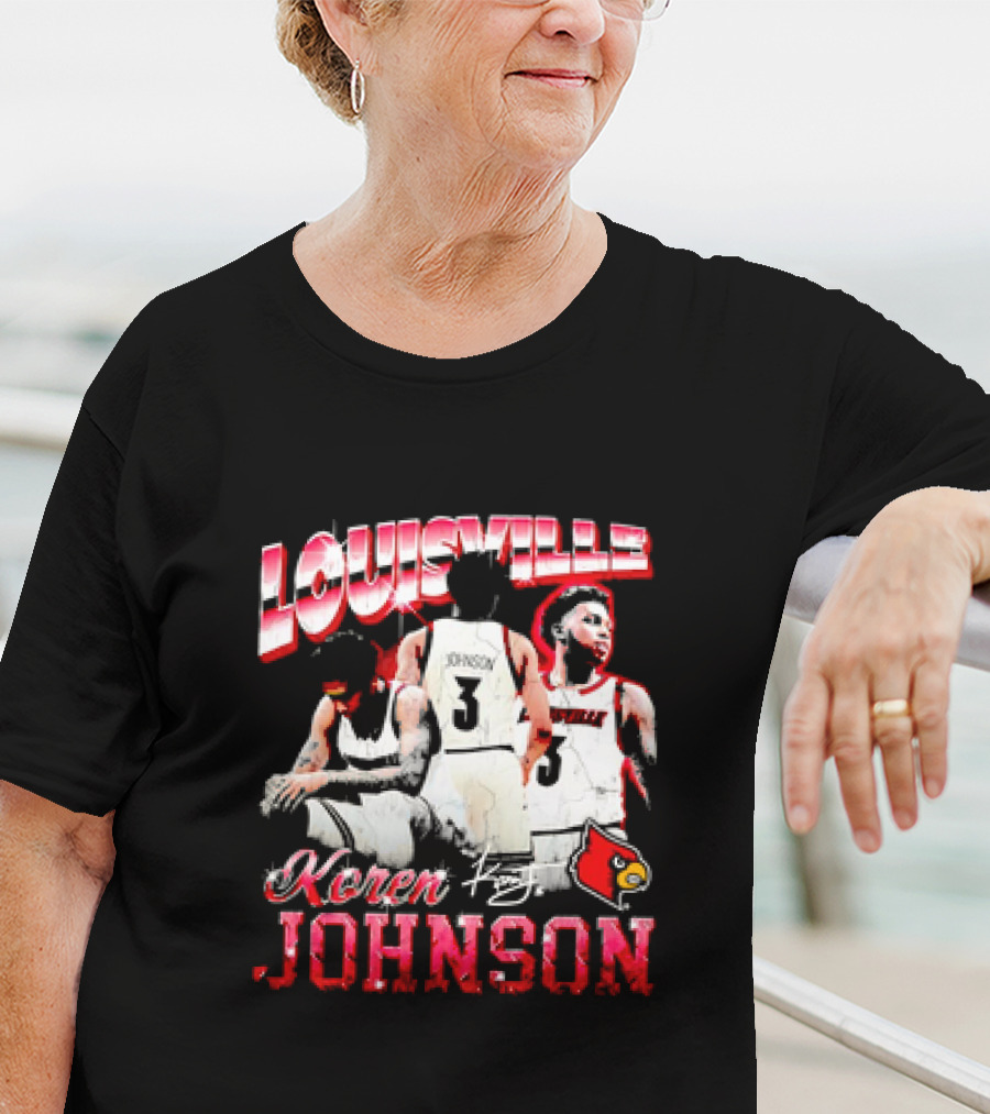 Louisville Cardinals Koren Johnson Basketball T-Shirt
