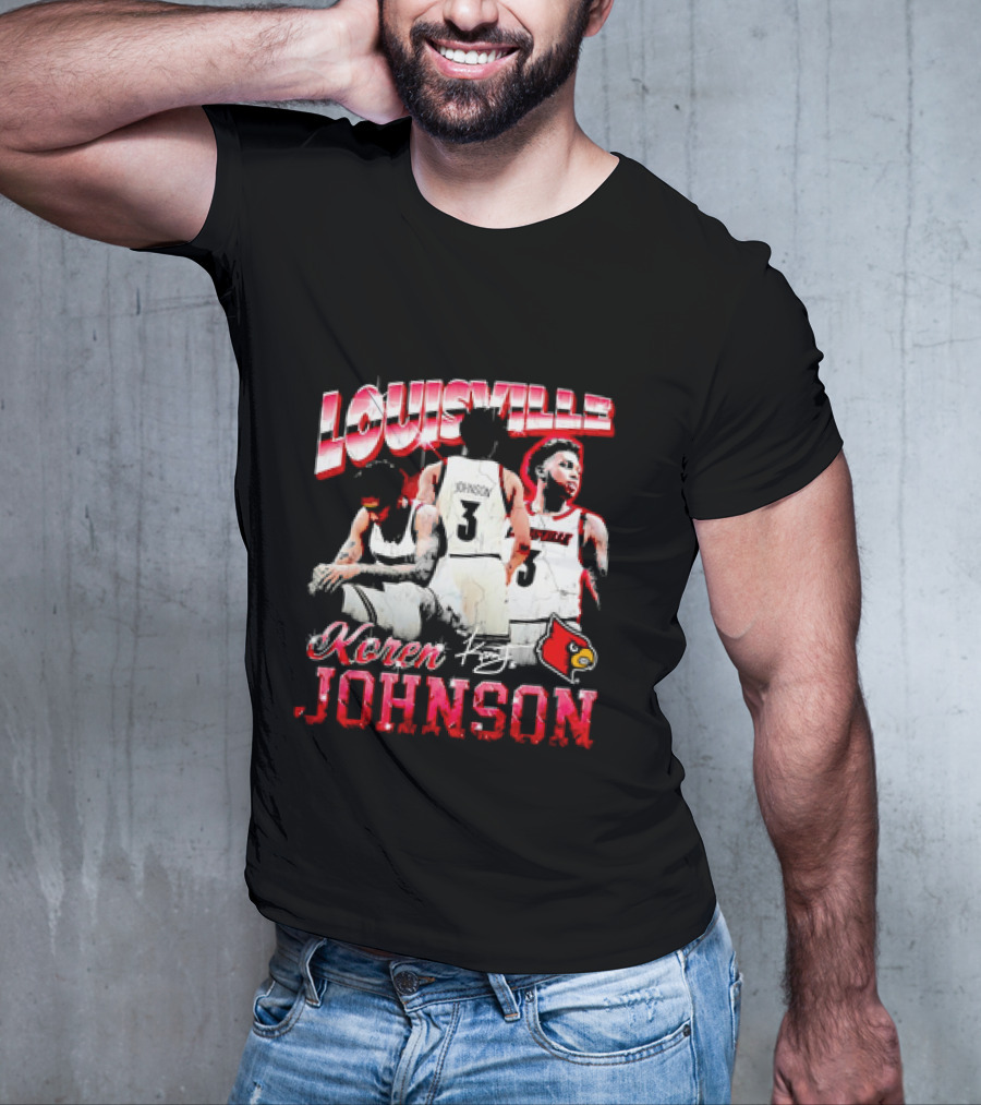 Louisville Cardinals Koren Johnson Basketball T-Shirt