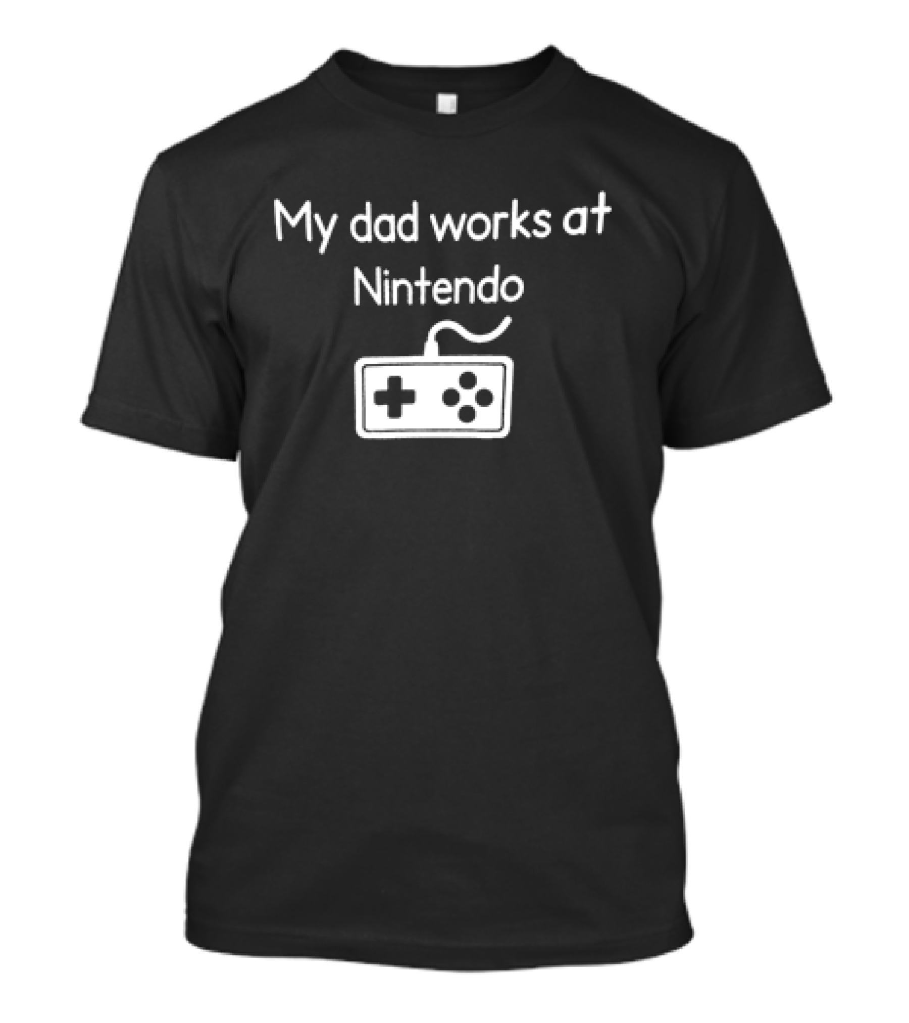 My Dad Works At Nintendo Retro Controller T-Shirt