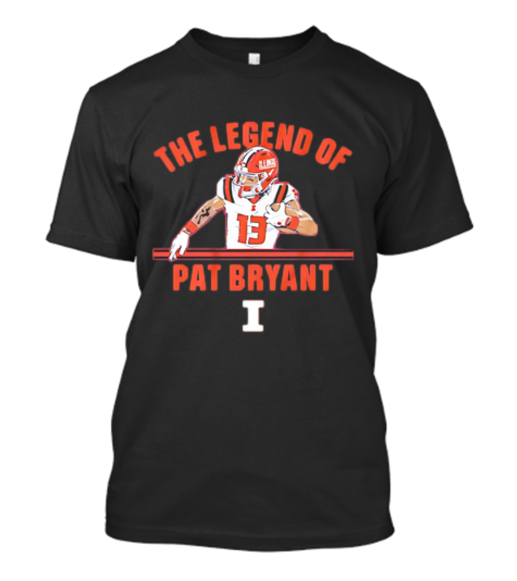 The Legend Of Pat Bryant Illinois No. 13 Football Player T-Shirt