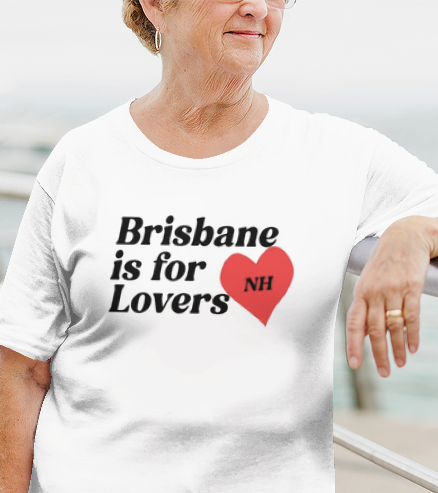 Brisbane Is For Lovers NH Heart Red T-Shirt