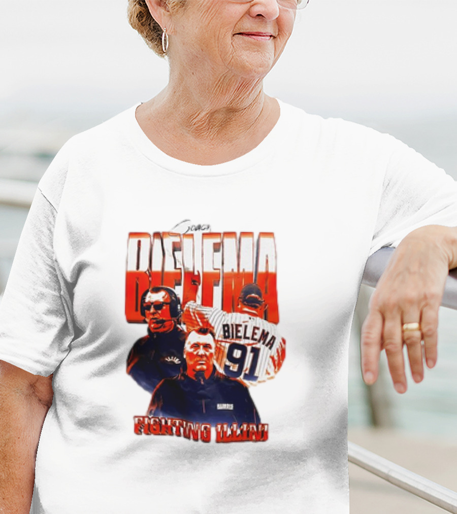 Coach Bielema 91 Fighting Illini T-Shirt