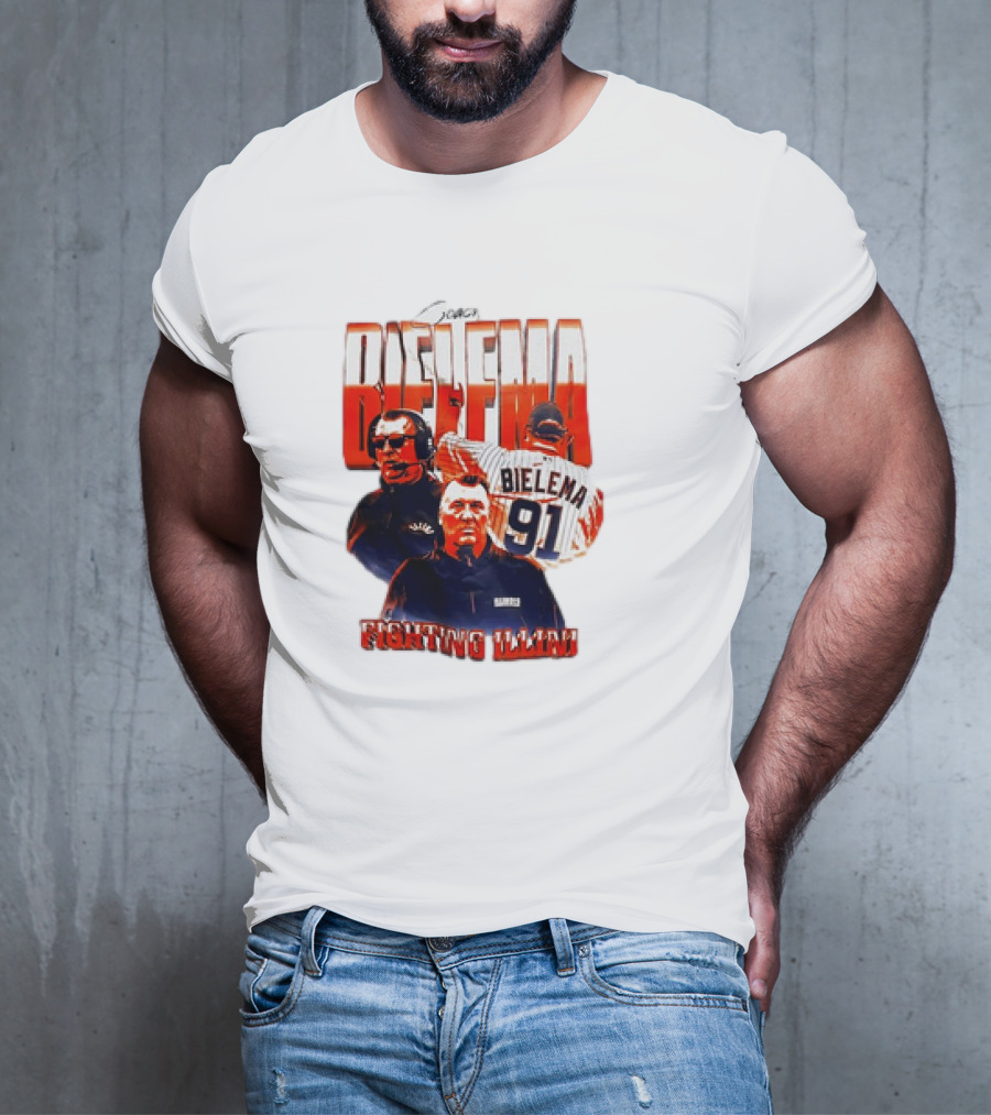 Coach Bielema 91 Fighting Illini T-Shirt