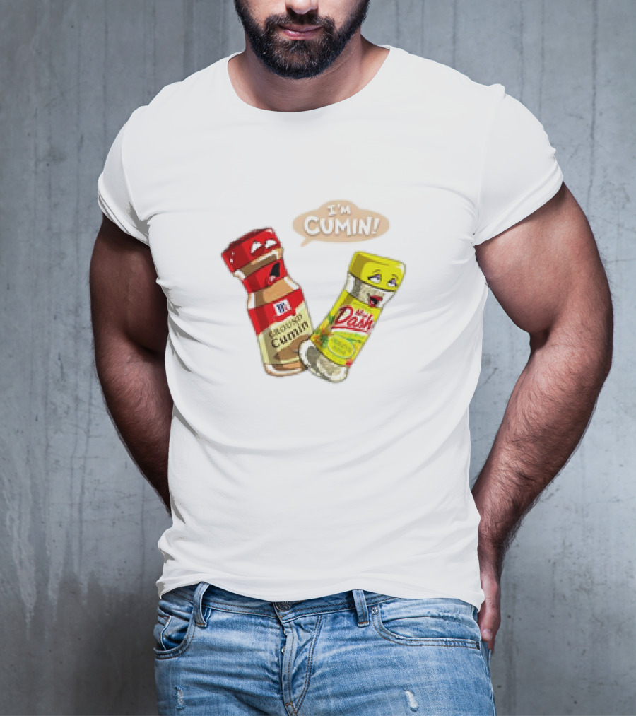 I'm Cumin Cartoon Meme Spice Bottles T-Shirt