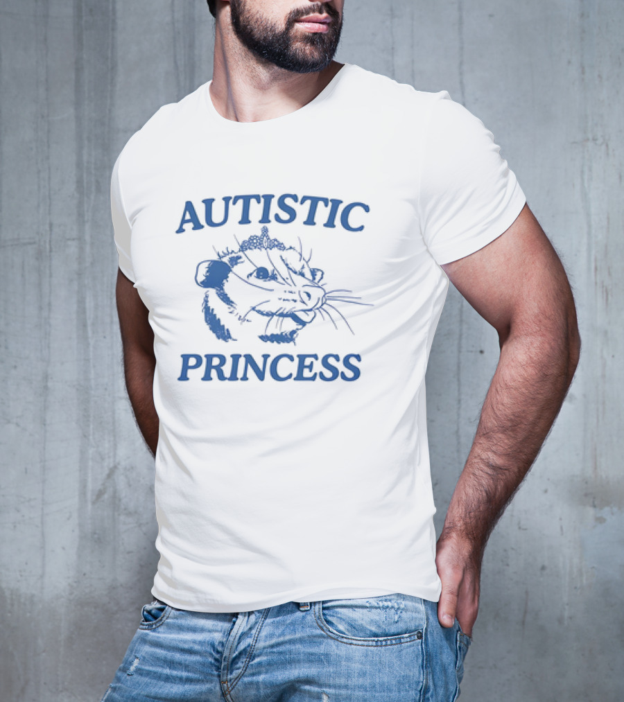 Autistic Princess Possum Drawing With Tiara T-Shirt