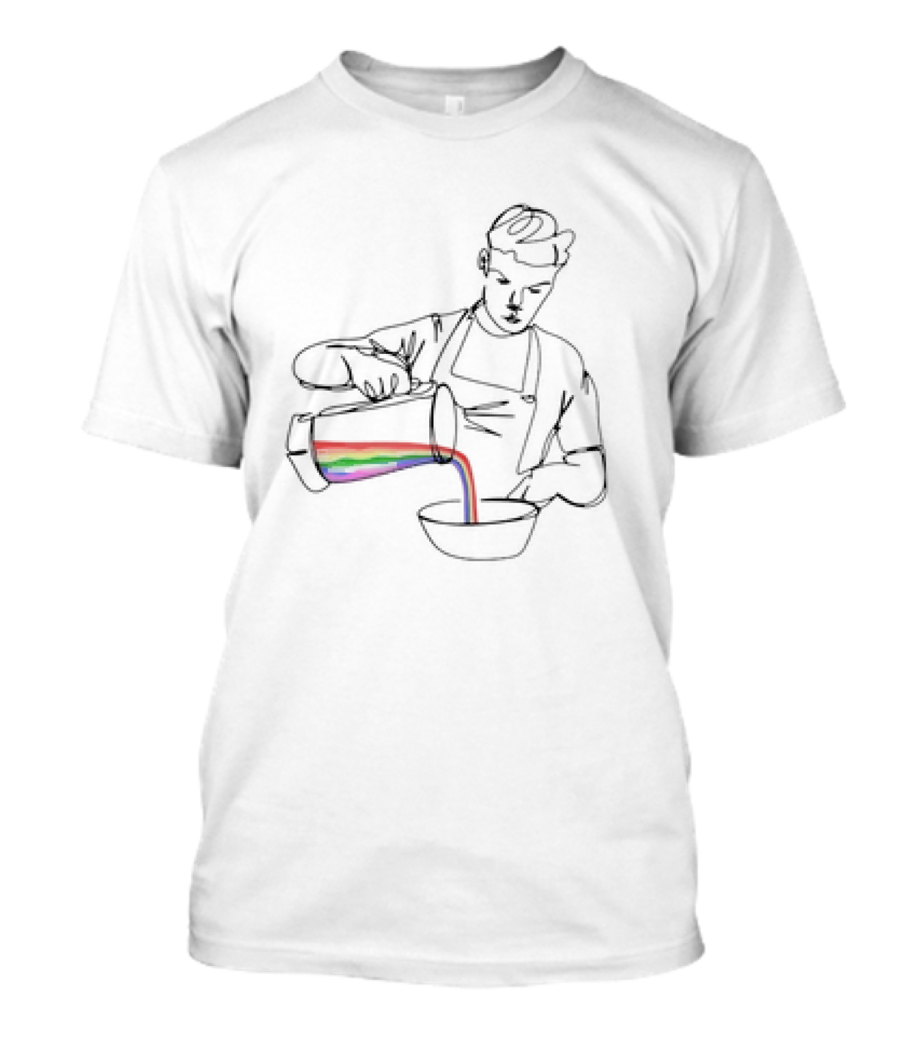 The Bear Charity Rainbow Pour Chef T-Shirt