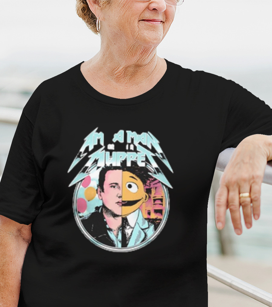 Am I A Man Or A Muppet Split Face Meme T-Shirt