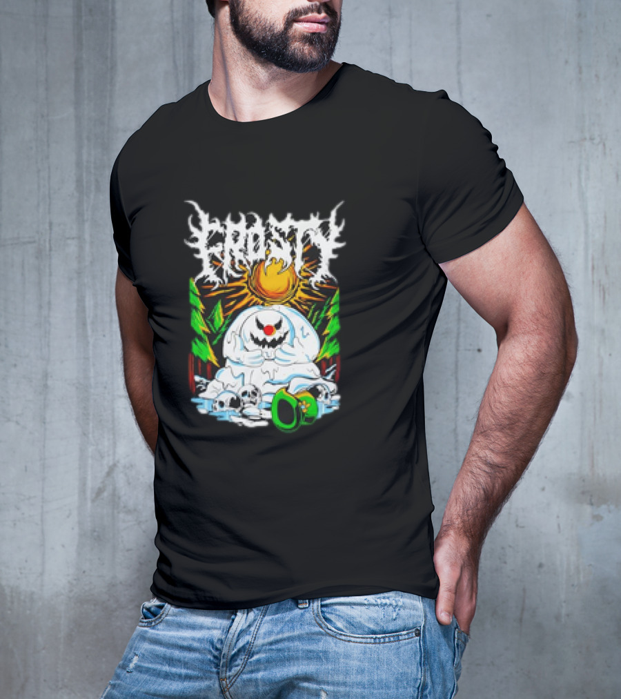 Frosty Melting Under The Sun With Skulls And Pine Trees T-Shirt