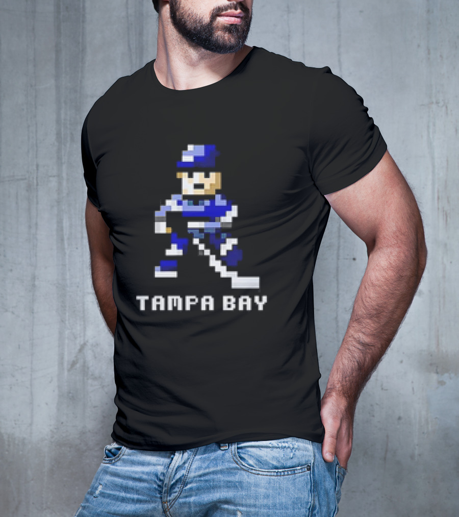 Tampa Bay 8 Bit Hockey Player T-Shirt