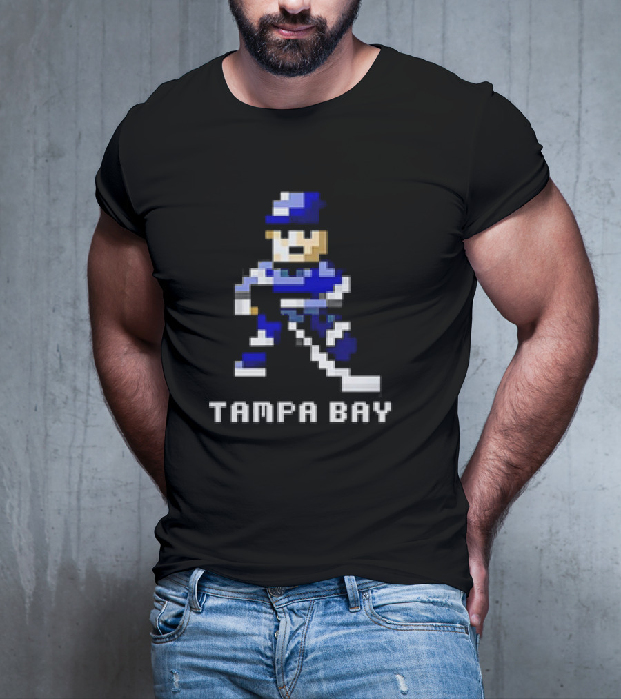 Tampa Bay 8 Bit Hockey Player T-Shirt