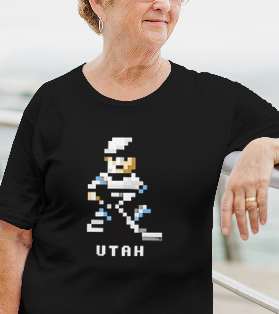 Utah Hockey 8 Bit Pixel T-Shirt