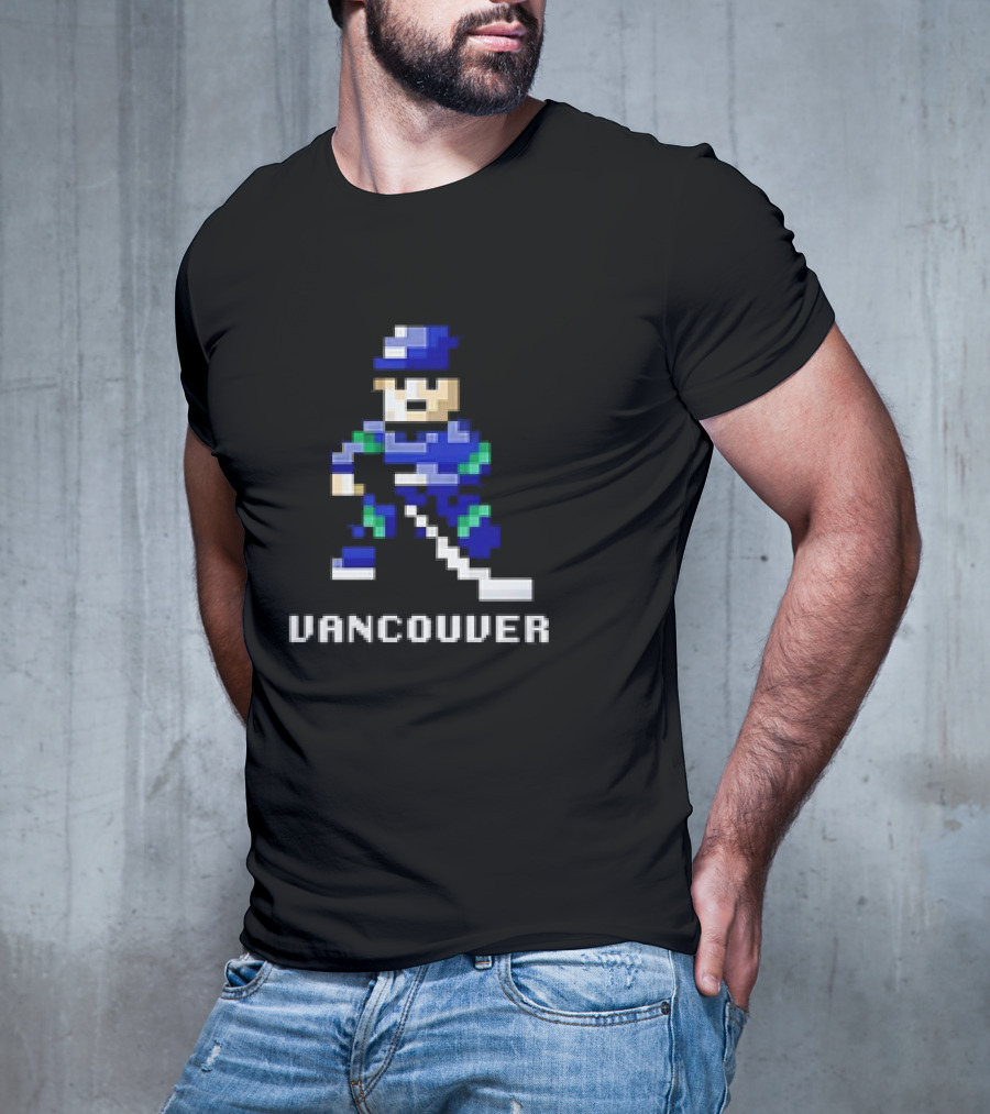 Vancouver 8 Bit Hockey T-Shirt