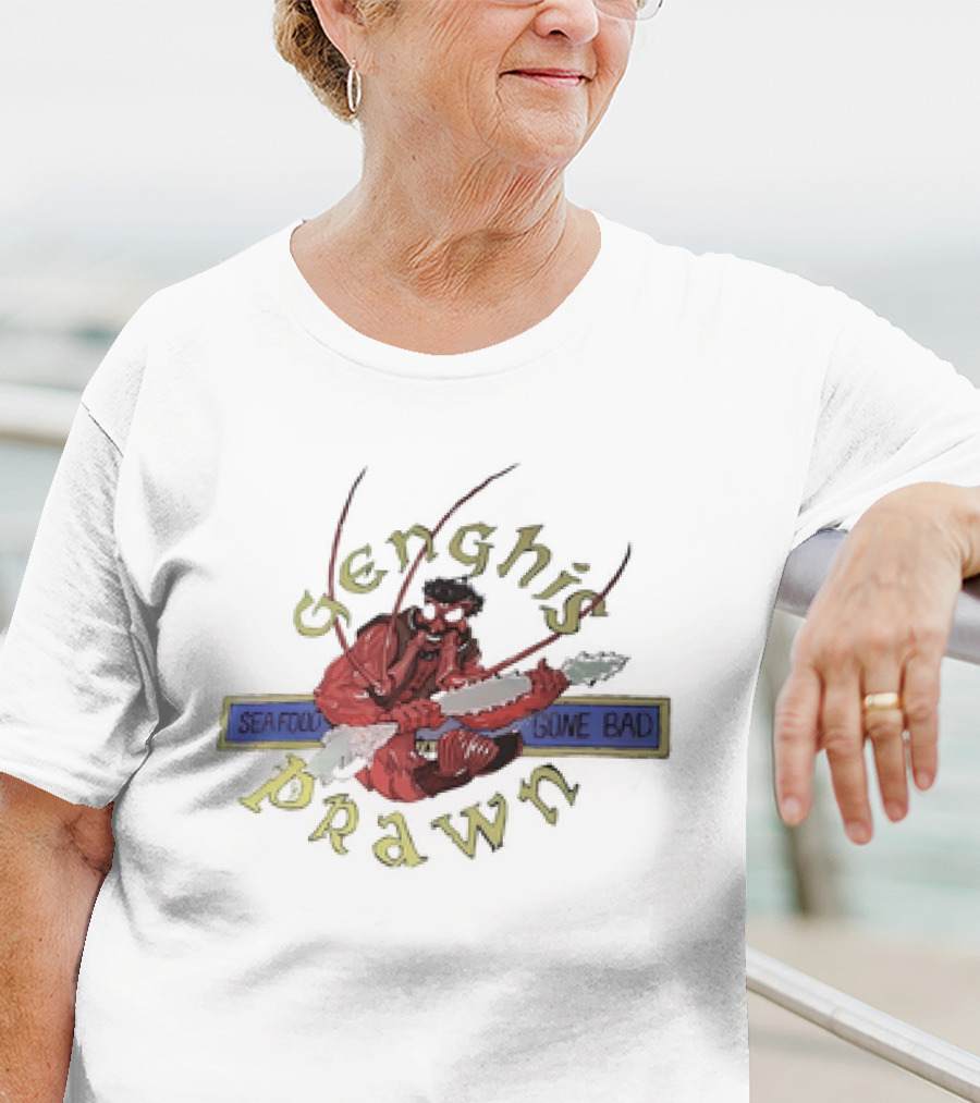 Genghis Prawn Seafood Gone Bad T-Shirt
