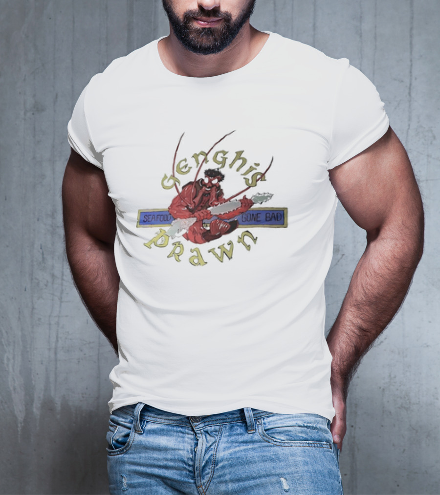 Genghis Prawn Seafood Gone Bad T-Shirt
