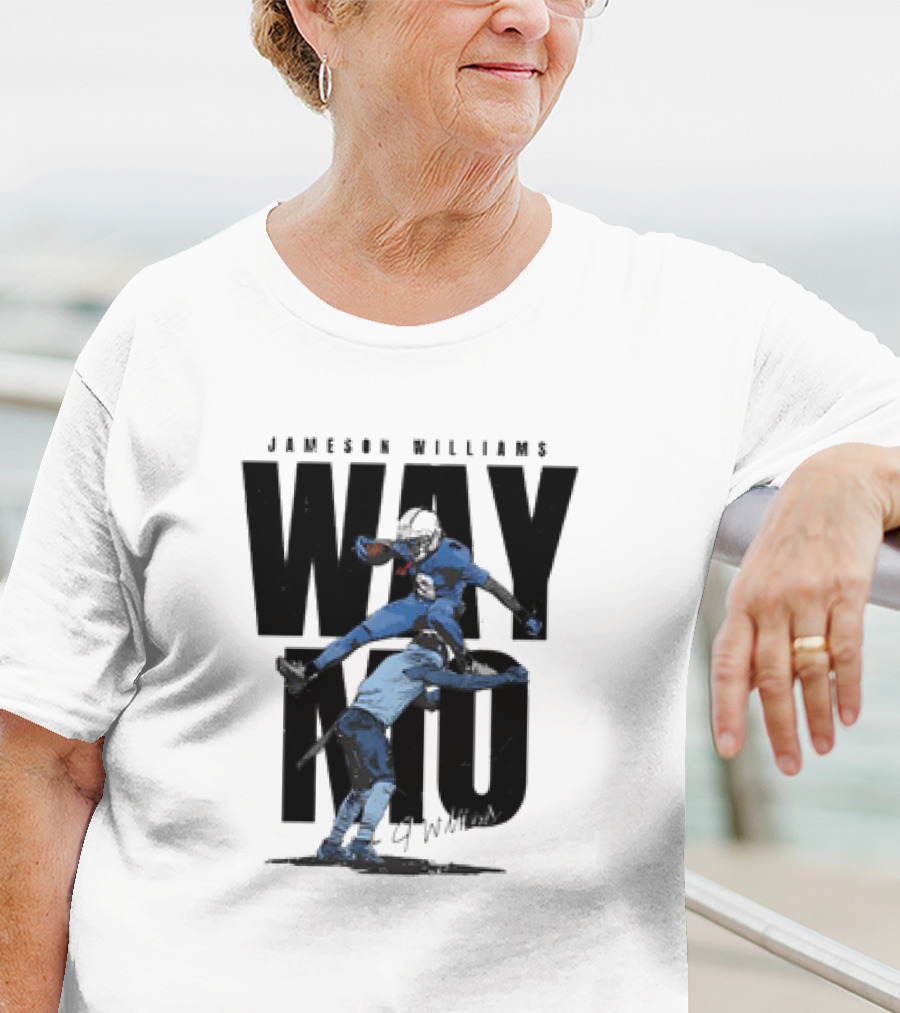 JAMESON WILLIAMS WAY NO HURDLE DETROIT LIONS VINTAGE T-Shirt