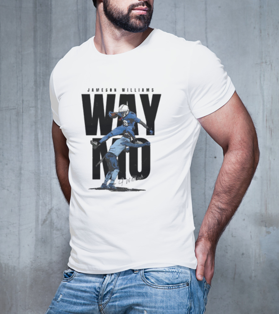 JAMESON WILLIAMS WAY NO HURDLE DETROIT LIONS VINTAGE T-Shirt