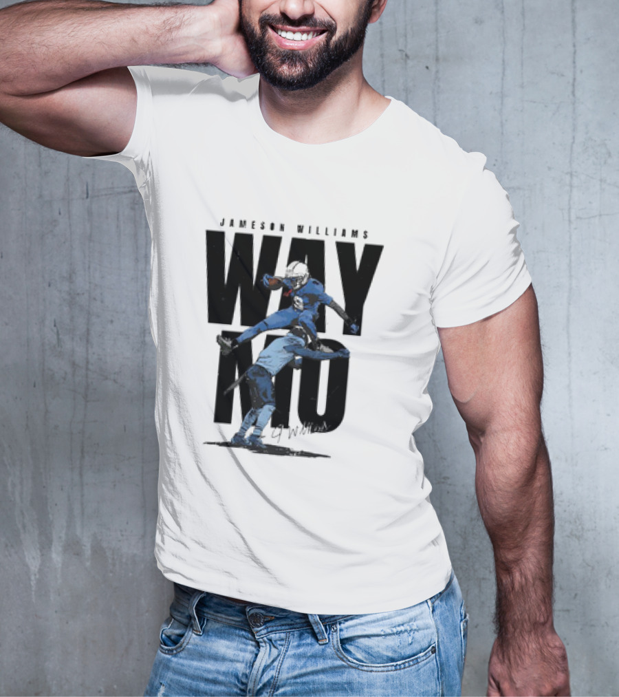 JAMESON WILLIAMS WAY NO HURDLE DETROIT LIONS VINTAGE T-Shirt