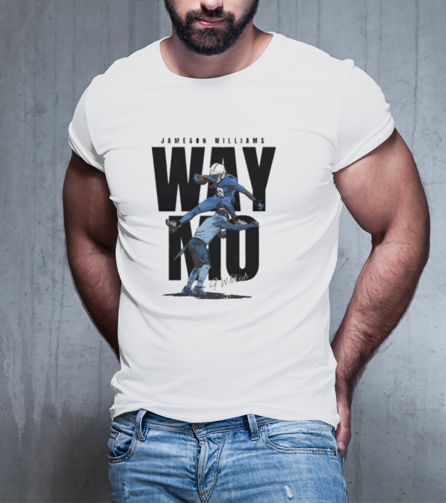 JAMESON WILLIAMS WAY NO HURDLE DETROIT LIONS VINTAGE T-Shirt