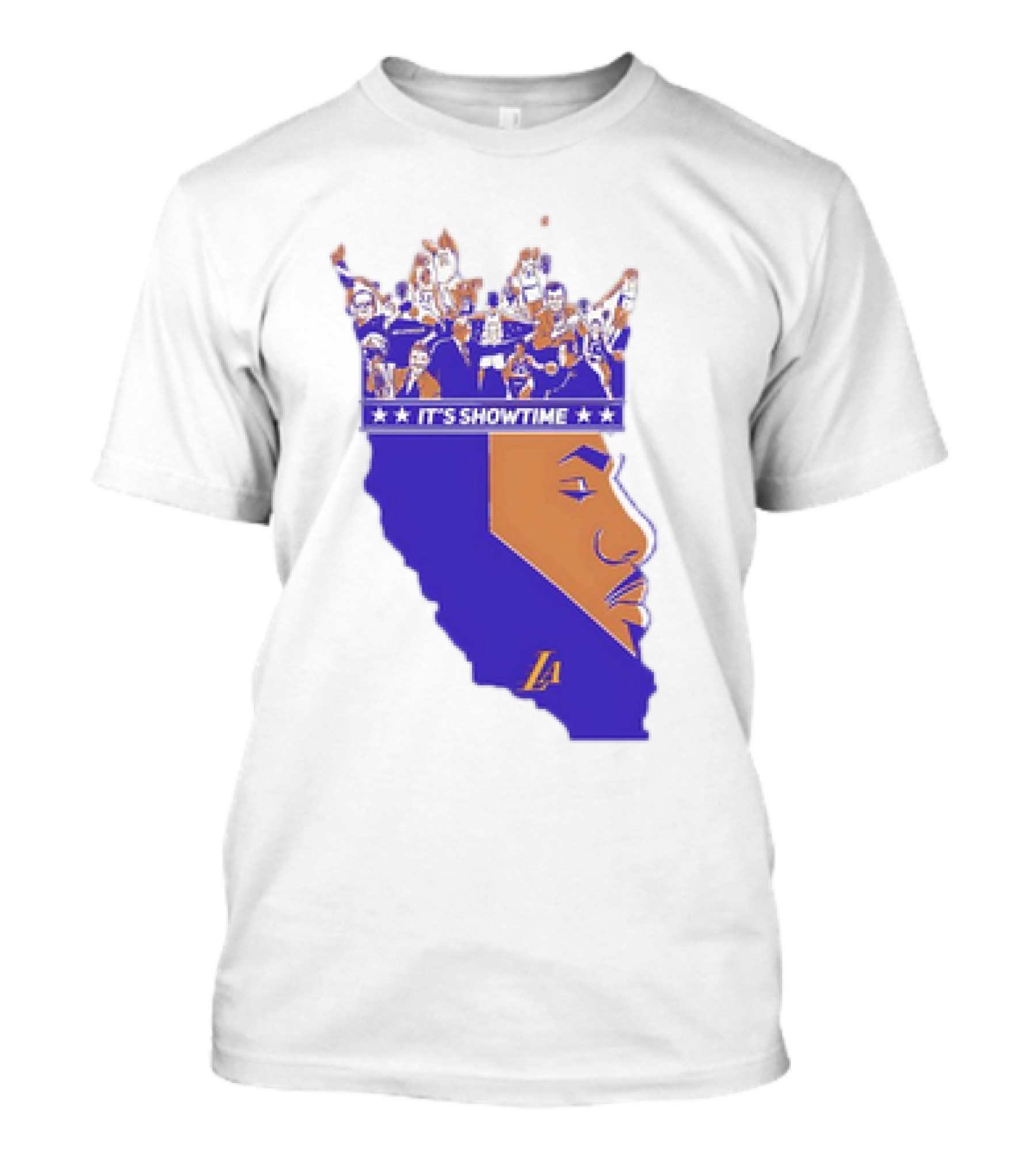 Lebron James It's Showtime Los Angeles Lakers Crown California T-Shirt