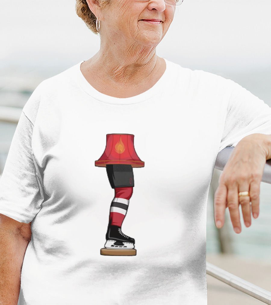 New Jersey Devils Hockey Leg Lamp Novelty T-Shirt
